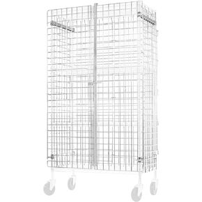 Winco Wire Security Cage, Chrome Plated, 18 x 48 x 63"H, NSF in Saudi Arabia