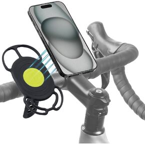 Bone Magnetic Universal Bike Phone Mount Handlebar, Phone Holder for 4.7-7.2" Phone,- Ultra Light Silicone Bike Phone Holder for Cycling and Indoor (Bike Tie 4 Magnetic) in Kuwait