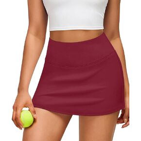 Womens Skirts Tennis Golf Skorts with 2 Pockets for Women High Waisted Mini Skirt Athletic Skort Workout Pickleball in Kuwait