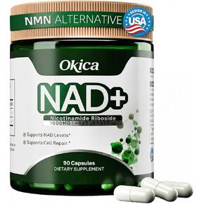 NAD+ Supplement with Nicotinamide Riboside & Resveratrol 1000mg - NAD Resveratrol Supplement for Men and Women - NMN Alternative Anti-Aging, Cellular Energy - 90 Caps in Kuwait