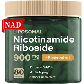 NAD Resveratrol Supplement Plus Extra Strength, Nicotinamide Riboside NR 900mg for Women & Men, NAD Supplement NMN Alternative– Liposomal Formula for Energy, Anti-Aging in Saudi Arabia