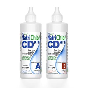 The Original NatriChlor CD Set w/Accu-Drop Bottles HCL Extra Large Size (8 oz Total) in Kuwait