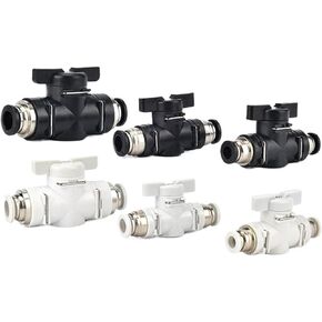 هوائي مستقيم البلاستيك صمام اليد موصل BUC-8/4/6/10 12 مللي متر أنابيب هواء الكوع دليل التبديل 1 قطعة (BUC-06) in Kuwait