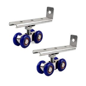 Two-Set Sliding Door Rollers -Hardware Sliding Door Wheels - Barn Door with Hardware Included, Barn Door Hardware Track Kit in Saudi Arabia