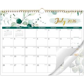 2026-2027 Wall Calendar - January 2026 - December 2027, Calendar 2026-2027, 14.8" x 11.4", 2026 Calendar with Large Blocks Space, Twin-Wire Binding, Hanging Hook, Perfect for School & Home in Kuwait