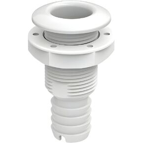 SEAFLO Thru Hulls Fitting Thru-Hulls Fitting Thru-Hulls مع صمام فحص، 5/8 بوصة، 3/4 بوصة، 1 بوصة، 1-1/8 بوصة، 1-1/4 بوصة، 1-1/2 بوصة، أو 2 بوصة، أبيض/أسود، بولي بروبيلين/نايلون، ضمان لمدة 4 سنوات، (اختر اللون والحجم وحجم العبوة) in Kuwait