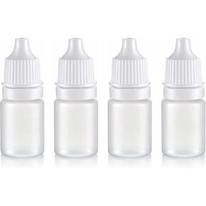 4 قطع زجاجات قطارة العين 5 مل حاويات سفر صغيرة زجاجات قطارة سائلة للعين الصغيرة زجاجة بلاستيكية محمولة فارغة قابلة للعصر وقابلة لإعادة الملء مع غطاء وقابس لعينة الزيت in Kuwait