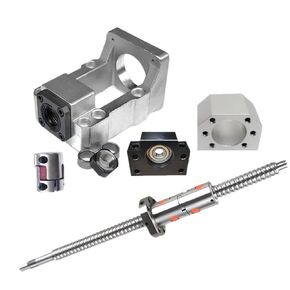 Ball Screw, Linear Guide Ball Screw 1pcs Ball Screw Double Nut DFU1605 Set for Stepper Servo Motor Travel Length 1500 1000 End Processing Coupler(1250mm) in Kuwait