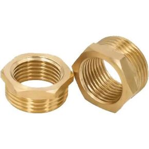 النحاس عرافة جلبة المخفض تركيب الأنابيب 1/8 1/4 3/8 1/2 3/4 F إلى M الخيوط تقليل النحاس المياه الغاز محول مقرنة موصل (1I4-1I2) in Kuwait