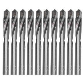 10Pcs Premium Straight Shank Twist Drill Bits Tungsten Steel CNC Router Bits Engraving Milling Cutter 11mm for Metal Wood Plastic PCB Circuit Board High Precision Cutting Tools in Kuwait