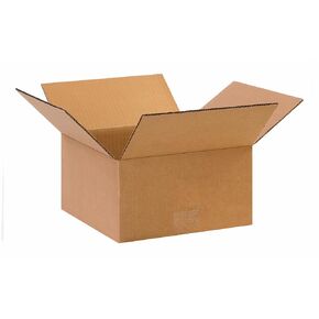 Aviditi 663 صندوق من الورق المقوى المموج 6 بوصة طول × 6 بوصة عرض × 3 بوصة ارتفاع، كرافت، للشحن والتعبئة والنقل (عبوة من 25 قطعة) in Kuwait