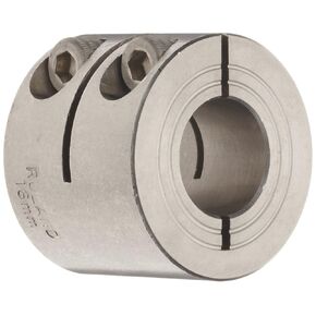 Ruland MWCL-12-SS One-Piece Clamping Shaft Collar, Double Wide, Stainless Steel, Metric, 12mm Bore, 28mm OD, 24mm Width in Kuwait