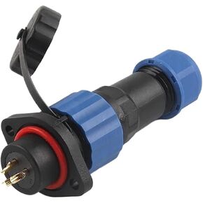 مجموعة واحدة من الموصلات SP16 صامولة/شفة/مؤخرة/مربع ووصلة سلك مأخذ 3/4/5 دبوس (مربع، 1SET_3P) in Kuwait