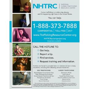 Indiana Human Trafficking Commercial Sign, Human Trafficking Bill, Indiana Code 7.1-3-23-20.5 - 11" x 14" in Saudi Arabia