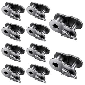 10 Pcs 420 Chain Roller Chain Offset Link, Chains Master Links, 1/2" Pitch Half Roll Chains, Manganese Steel Crank Links, Half Link Roller for Motorcycle, Bike in Kuwait