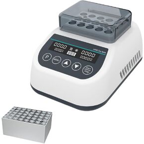 Mini Dry Bath Incubator, Lab Heating and Cooling, 0.2/0.5/1.5/2ml Optional Centrifuge Tubes Water Bath, 9 Program Setups, Thermostatic Control, for Drying of Chemical Reagents in Kuwait