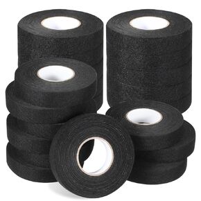 20 حزمة من شريط تسخير الأسلاك، 3/4 بوصة × 50 قدم، شريط قماشي ذاتي اللصق بدرجة حرارة عالية، شريط من القماش لتخميد الضوضاء وحماية الكابل in Kuwait