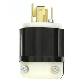 2751 30 أمبير 120/208 فولت 3PY NEMA L18-30P 4P 4W قفل المكونات الصناعية غير المؤرضة - أسود-أبيض in Kuwait