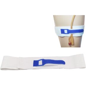 حزام ساق قسطرة فولي مضاد للانزلاق، حامل قسطرة مع سيليكون لتقليل الانزلاق، طول 23.6 بوصة × عرض 2 بوصة (1) in Kuwait