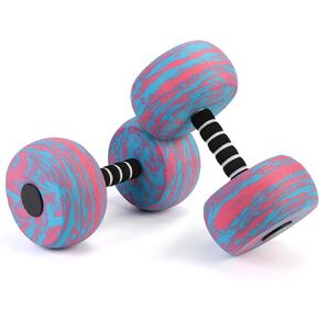 2Pack Aquatic Dumbbells,Aerobic Exercise Foam Dumbbell Pool Resistance,Pool Fitness Resistance Tools for Men Women Water Workouts in Kuwait