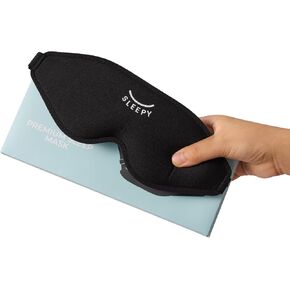 قناع نوم ثلاثي الأبعاد من GLOWCO، قناع عين محيطي للنوم - تعتيم بنسبة 100%، ضغط صفر، حزام قابل للتعديل، غطاء عين يحجب الضوء للنوم الجانبي والنوم الخلفي، السفر، الرجال والنساء in Kuwait