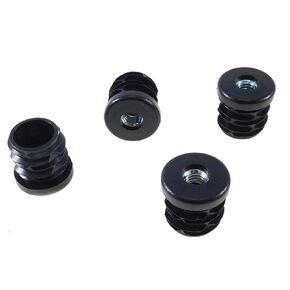 Round Plastic Threaded Tube Inserts - 4 Pack Threaded 1"(OD) Round Plastic Tubing Insert 1/4-20 Threads - Threaded Tubing Inserts Threaded Tube Inserts Round Tubing Inserts in Kuwait