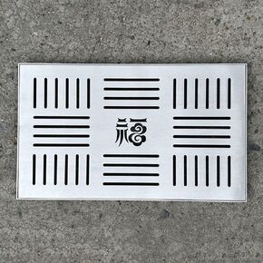 Stainless Steel Floor Drain Grate - Versatile Metal Drainage Cover for Indoor & Outdoor Use, 8-24 Inch Square/Rectangle, Storm Sewer Grating System (50x30x3cm) in Kuwait