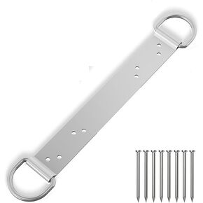 Permanent Roof Brakcets - 18" Dual D-Ring Roof Safety Brakcet, Stainless Steel Roof Brakcets for Fall Protection, Roof Brakcet Kit, for Wood Framed Building, OSHA and ANSI Standards, 4 PACK in Saudi Arabia