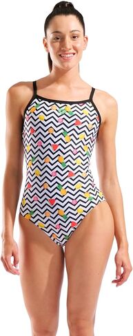 Arena Womens Performance Fruits Swimsuit Light Drop Back Competition Training Sports Bathing Suit in Saudi Arabia