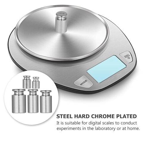 M1 Class Calibration Weights Set 5pcs 1g-20g Chrome Plated Steel Precision Digital Scale Balance Calibration Weights Kit for Electronic Scale Testing in Saudi Arabia