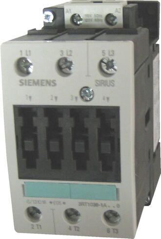 Siemens 3RT10 35-1AP60 Motor Contactor, 3 Poles, Screw Terminals, S2 Frame Size, 240V at 60Hz and 220V at 50Hz AC Coil Voltage Voltage in Saudi Arabia