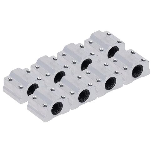 8PCS Linear Ball Bearing Slide Block CNC Linear Block CNC Slider Block Aluminum Alloy Low Friction High Rigidity for SCS8UU Linear Shaft with Long Service Life in Saudi Arabia