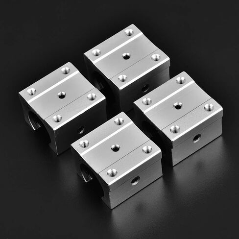 Linear Motion Ball Bearing Slide, SBR16UU Linear Bearing Block Slide 16mm Aluminum Open Linear Motion Bearing Slide for CNC Machines High Precision Durable Rustproof 4Pcs in Kuwait