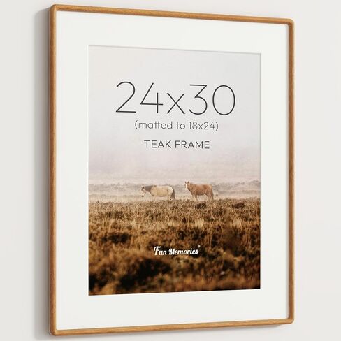 16x20 Picture Frame, Solid Beech Wood Frame with Real Glass, Hard Wood 16 by 20 Photo Frame for Wall & Tabletop Display, 16x20 Picture Frame Matted to 11x14, Natural Beech Color in Saudi Arabia