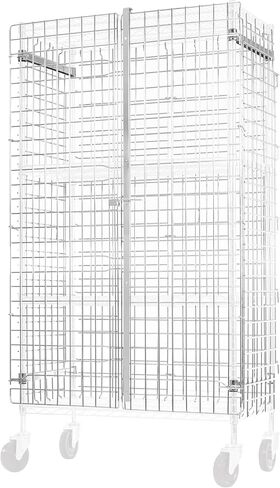Winco Wire Security Cage, Chrome Plated, 18 x 48 x 63"H, NSF in Saudi Arabia