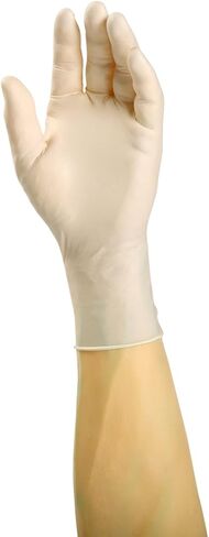 قفازات AmerCare Ultra Flex خالية من البودرة، قفازات لاتكس للفحص، مقاس متوسط، علبة 1000 in Kuwait