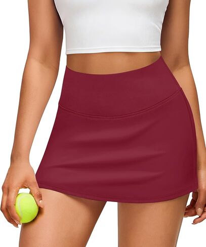 Womens Skirts Tennis Golf Skorts with 2 Pockets for Women High Waisted Mini Skirt Athletic Skort Workout Pickleball in Kuwait