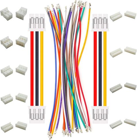 كابل مجعد مسبقًا PHD 2.0 متوافق مع كابل JST Mini Micro PHD 2.0 مم، 22AWG UL1007 PVC 10 ألوان، 25 سم مع صفين 2P 3P 4P 5P 6P 7P 8P 9P 10P لمنتج DIY (KS-PHD-25cm) in Saudi Arabia