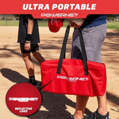 PowerNet Baseball Softball MaxControl Trampoline، زيادة قوة الكتف الخلفية، تحسين صحة الذراع، طيات لسهولة التخزين وسهولة الحمل in Saudi Arabia