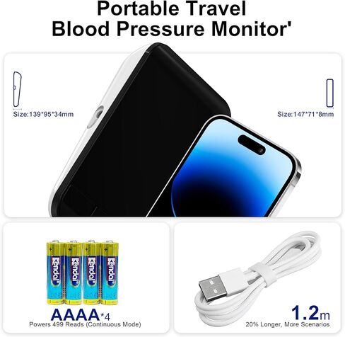 Accurate Digital BP Machine - Automatic Blood Pressure Monitor with XL Cuff (13-21") & M/L Cuff (9-17") for Big/Medium Arms, Large Backlit LCD Display, 360° Adjustable & Portable for Adults in Saudi Arabia