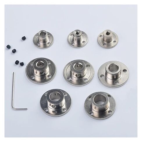 1PC Shaft Axis Bearing Fittings Rigid Flange Coupling Motor Guide Shaft Coupler Motor Connector(8mm) in Saudi Arabia