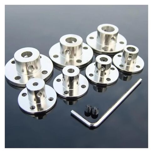 1PC Iron Rigid Flange Coupling Iron Shaft Coupler Motor Connector Set Power Parts Hardware(6mm) in Saudi Arabia