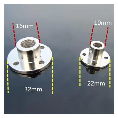 1PC Iron Rigid Flange Coupling Iron Shaft Coupler Motor Connector Set Power Parts Hardware(6mm) in Saudi Arabia
