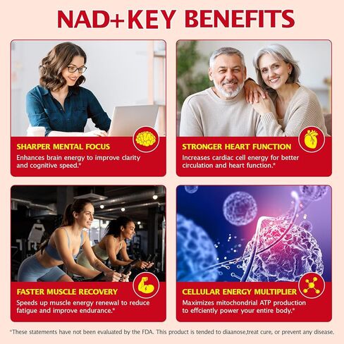 NAD+ Supplement 1000mg Liquid Packets 21pcs, Nicotinamide Riboside Resveratrol, NAD Supplements for Women Men, Anti-Aging, Repairs Cells, Support Natural Vitality in Kuwait