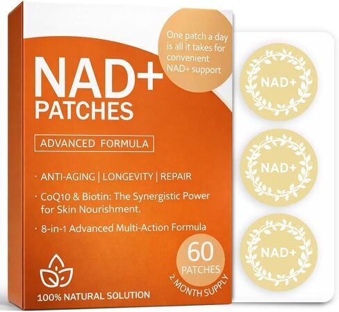 NAD+ Patches Easy to Use Comfortable All-Day Wear Vegan, Water-Resistant 60 Patches in Kuwait