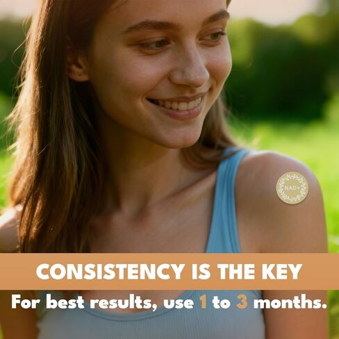 NAD+ Patches Easy to Use Comfortable All-Day Wear Vegan, Water-Resistant 60 Patches in Kuwait