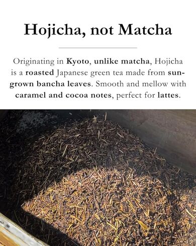 Emptea Premium Hojicha Powder Ceremonial Grade (Organic) for Latte - First Harvest Japanese Roasted Green Tea Powder from Shizuoka Japan, Low Caffeine, Unsweetened, 1.06 oz (30g) Tin in Saudi Arabia
