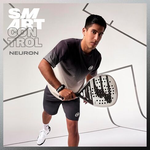 BULLPADEL Padel Racket Neuron Fede Chingotto | Professional Hybrid Shape Pala Padel | XtendCarbon 3K & MultiEva Core | Neuron Heart Stability & Wave Side Profile | Vibradrive & Hesacore Grip in Kuwait