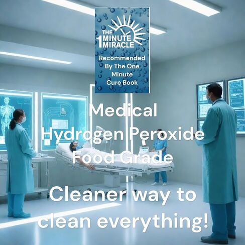 The One Minute Cure Book and 12% Hydroge Peroxide Medical Food Grade. Recommended by The One Minute Cure Book and by Most Professionals. 16 oz Bottle with 1 Bottle Dropper. in Kuwait