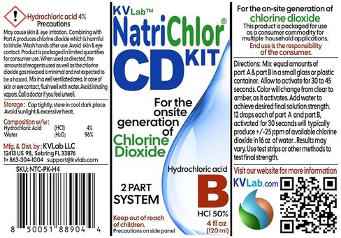 مجموعة أقراص NatriChlor الأصلية مع زجاجات Accu-Drop HCL كبيرة الحجم (إجمالي 8 أونصة) in Kuwait